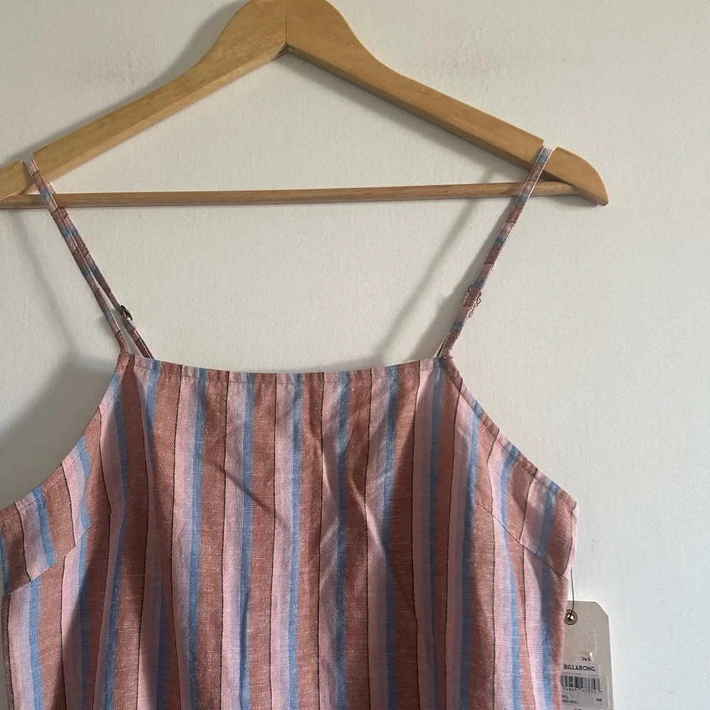 NWT Billabong Striped Beach Classic Front Pocket Mini Dress size Small - Picture 5 of 10